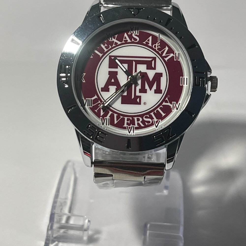 Texas A&M Aggies NCAA Stainless-Steel Watch NEW - Picture 2 of 8